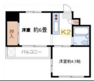双葉ハイツ【5階】の間取り