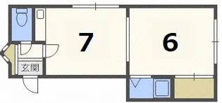 ハイツラークヒルズ【4階】の間取り
