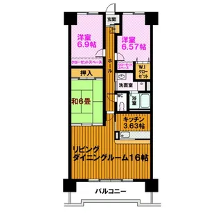 アネックスミカド【5階】の間取り