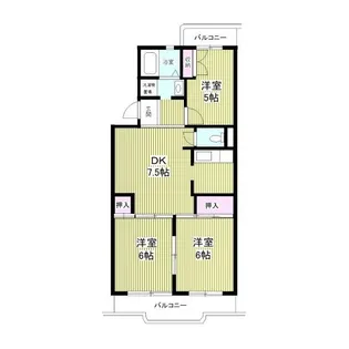 メルヴェイユヌー湘南【1階】の間取り