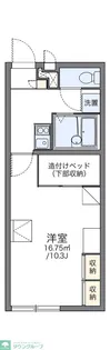 レオパレスK0049【1階】の間取り