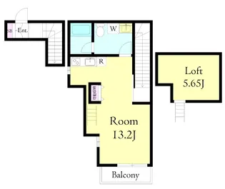 リベルタハウス【2階】の間取り