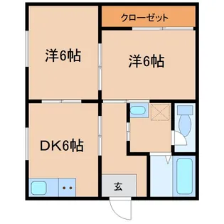 ハイツ三喜I【1階】の間取り