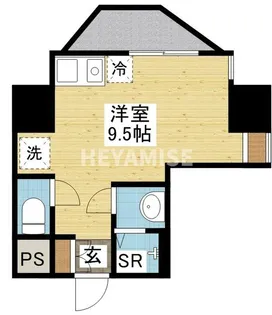 デ・クメール中川【5階】の間取り