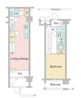 ニューシティアパートメンツ亀戸【2階】の間取り