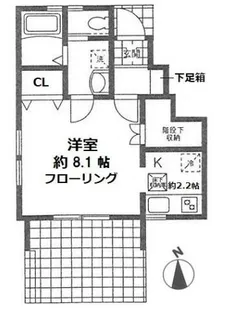 ラピスコート菊名【1階】の間取り