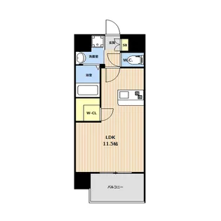 LIBTH熊本駅前【6階】の間取り