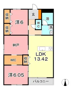 ALMA倉敷 A【1階】の間取り