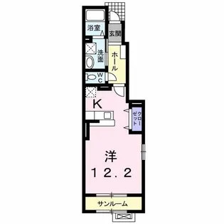 メゾン ド ファン・ジニ【1階】の間取り