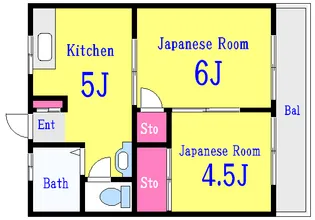 三ツ矢荘【2階】の間取り
