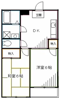 パークサイド三井【2階】の間取り