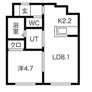 コンフォール発寒【2階】の間取り
