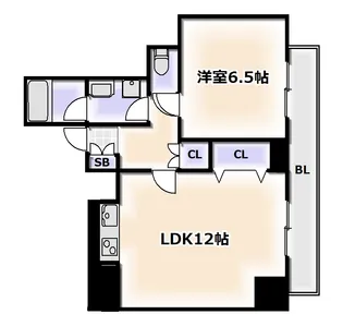 CITY SPIRE難波プレミア【3階】の間取り