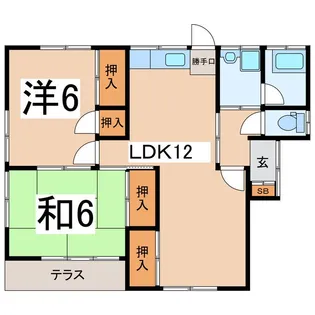 久保田光団地【1階】の間取り