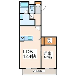 シャーメゾン 上水前寺【3階】の間取り