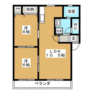 クレール・N【1階】の間取り