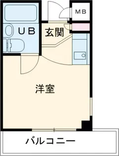 シャルマンフジ大体大【1階】の間取り