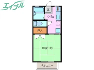 アリス【1階】の間取り