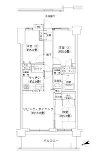 レヴィールつつじヶ丘【4階】の間取り