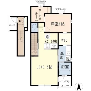 Azur Maison【2階】の間取り