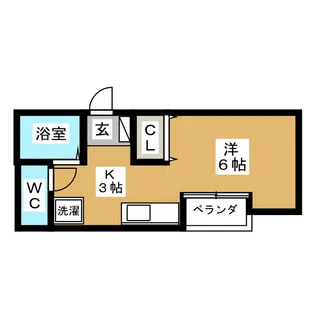 メゾンドフルール【2階】の間取り