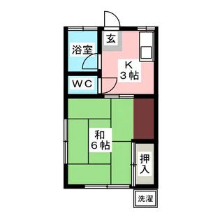 オパールコーポ【1階】の間取り