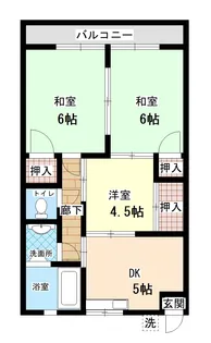 光ハイツ【2階】の間取り