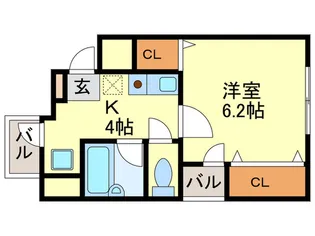 PLEAST大橋IV【4階】の間取り