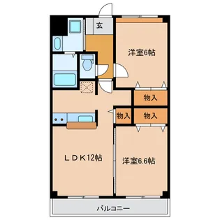 Pleasure細島II【3階】の間取り