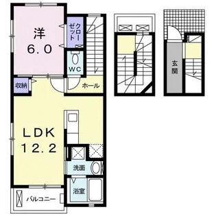 フォレスタ プレッソ【3階】の間取り