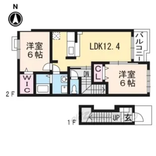 ヴィオラフィオーレ【2階】の間取り
