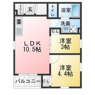 プレシア野並【2階】の間取り