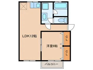 ソファレ小河原D棟【2階】の間取り