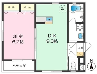コフレ上石神井【2階】の間取り
