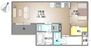 REGALEST 藤原光町【2階】の間取り