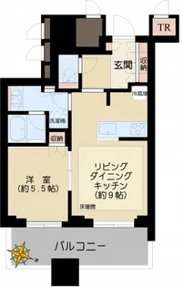パークコート文京小石川 ザ タワー【21階】の間取り