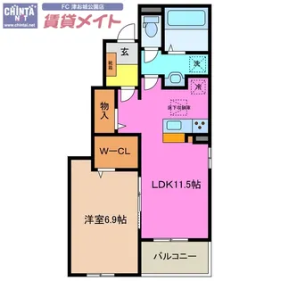 パーチェ S II【1階】の間取り