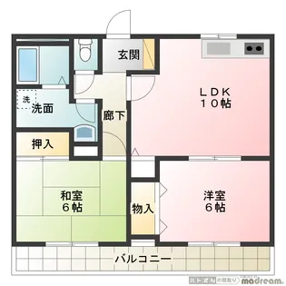NSハイツB【1階】の間取り