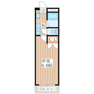 宮町クレスト【1階】の間取り