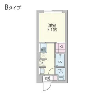 クーカイ・テラス早稲田【3階】の間取り