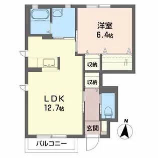 リフェール B【1階】の間取り