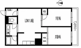 ハイツ中村橋【2階】の間取り