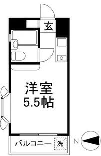 河本マンション【3階】の間取り