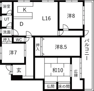 シティーハイツ木村【3階】の間取り