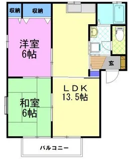 フォレスト元今泉【1階】の間取り