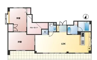 カイザー赤坂【8階】の間取り