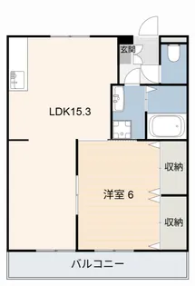 板倉コーポラスA【2階】の間取り