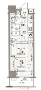 日神デュオステージ浅草三筋【11階】の間取り