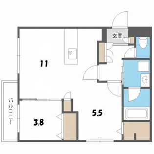 ONE-kikusui【2階】の間取り