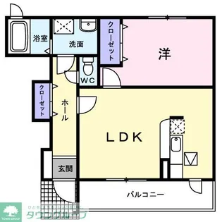 Belle Maison桜III【1階】の間取り